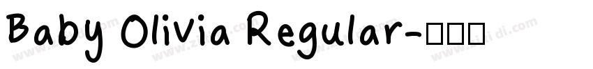 Baby Olivia Regular字体转换
